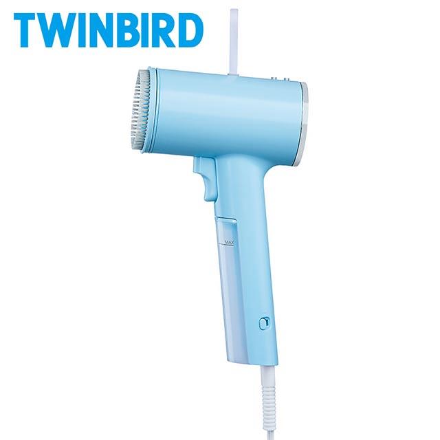 日本TWINBIRD－高溫抗菌除臭  美型蒸氣掛燙機（冰河藍）TB－G006TWBL