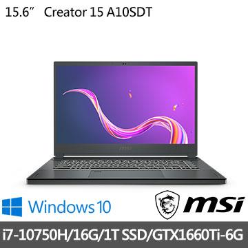msi微星 Creator 15 A10SDT－073TW 15.6吋 創作者筆電