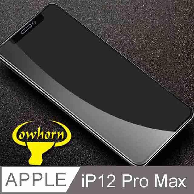 iPhone 12 Pro Max 2.5D曲面滿版 9H防爆鋼化玻璃保護貼 黑色