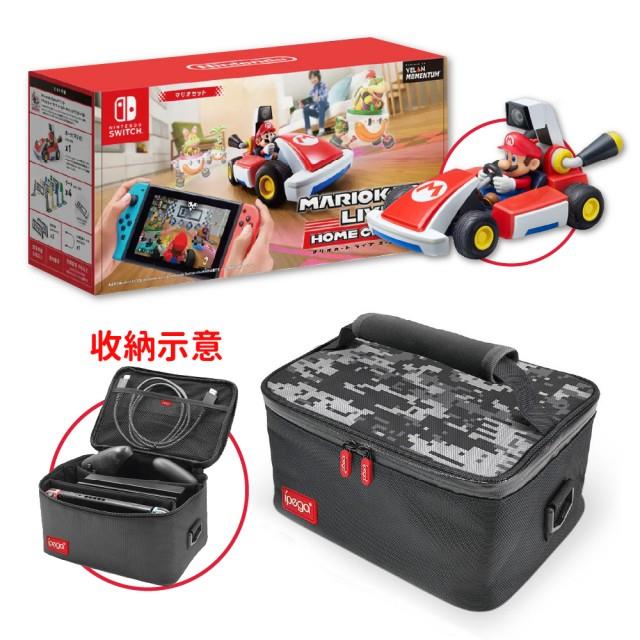 【Nintendo 任天堂】Switch 瑪利歐賽車實況：家庭賽車場 + 百寶囊收納包