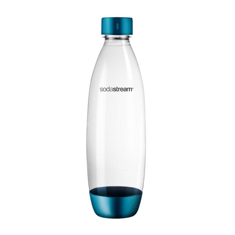 Sodastream 水滴型專用水瓶 1L 1入（金屬天空藍）