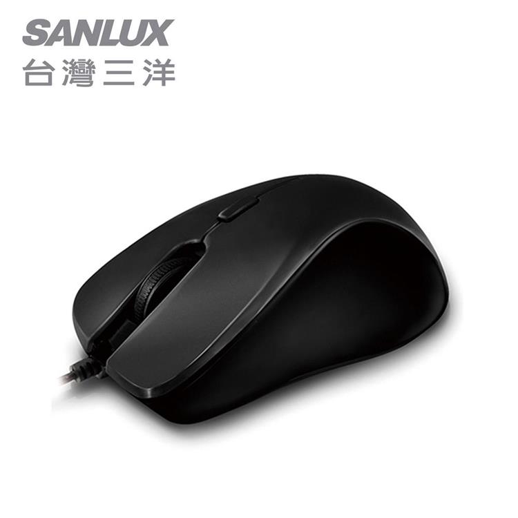 SANLUX台灣三洋 USB光學滑鼠－黑 SYMS－M26