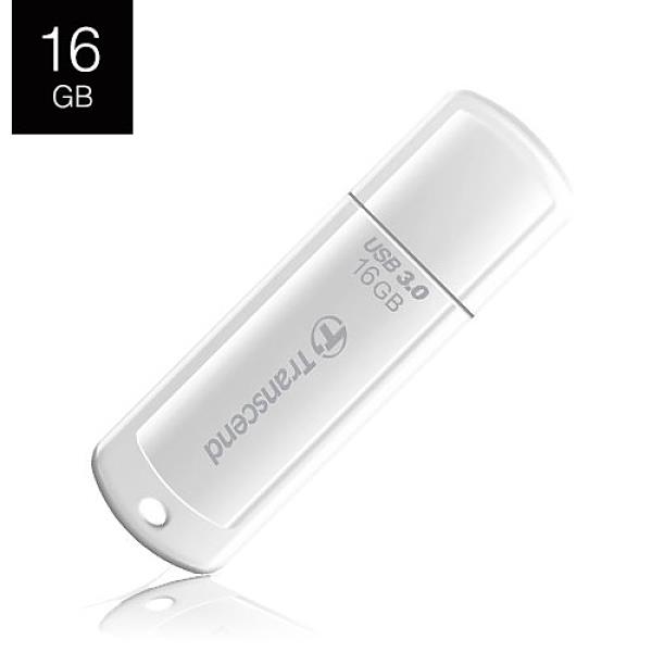 【Transcend 創見】16GB JetFlash730 USB3.1隨身碟－典雅白