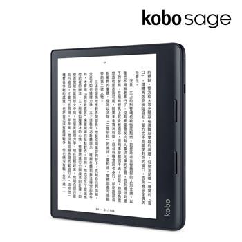 Kobo Sage 8吋電子書閱讀器 32GB_黑【金石堂、博客來熱銷】