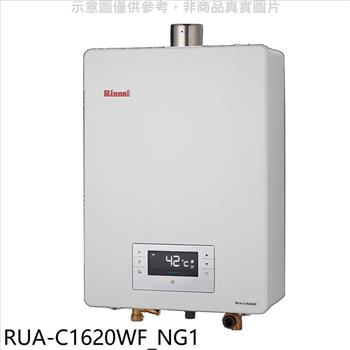 林內 16公升強制排氣FE式熱水器天然氣(全省安裝)(商品卡1600元)【RUA-C1620WF_NG1】