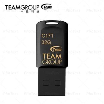 TEAM十銓科技 C171 琴鍵隨身碟32GB-黑