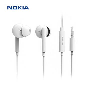 NOKIA諾基亞 有線麥克風耳機－白色 E2102A－WH