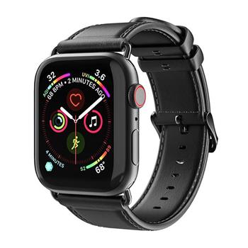 DUX DUCIS Apple Watch 38/40mm 商務款真皮表帶－黑色【金石堂、博客來熱銷】