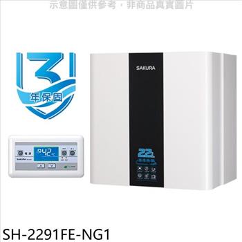 櫻花 22公升FE式熱水器(全省安裝)(送5%購物金)【SH-2291FE-NG1】