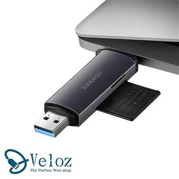 Veloz－USB3.0/Type－C鋁合金多功快讀SD/TF讀卡機（Velo－39）【金石堂、博客來熱銷】