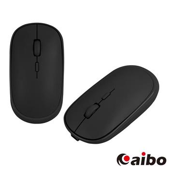 aibo 輕巧充電式 2.4G無線靜音滑鼠（3段DPI）－石墨黑【金石堂、博客來熱銷】