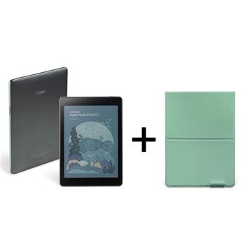 HyRead Gaze Note Plus CC 7.8吋電子紙閱讀器＋Gaze Note系列 直立式保護殼（艾綠）
