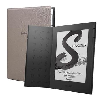 mooInk S 6吋電子書閱讀器（黑）＋保護殼（岩灰）【金石堂、博客來熱銷】