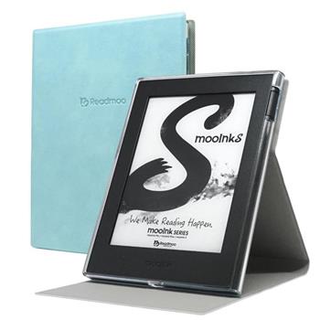 mooInk S 6吋電子書閱讀器（黑）＋保護殼（冰川藍）【金石堂、博客來熱銷】