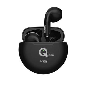 【AIWA 愛華】 真無線藍牙耳機 （AT－X80Q） 黑色
