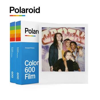 【Polaroid 寶麗來】600型 彩色白框相紙雙入裝(16張)D6F5【金石堂、博客來熱銷】