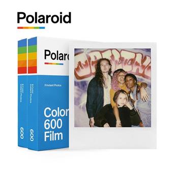 【Polaroid 寶麗來】600型 彩色白框相紙雙入裝(16張)D6F5