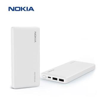 NOKIA 諾基亞PD 20W雙向快充10000mAh 行動電源－白 P6203