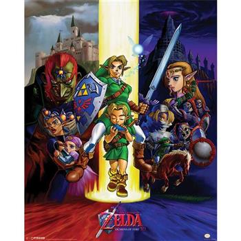 【任天堂】薩爾達傳說 The Legend Of Zelda 時之笛遊戲宣傳海報【金石堂、博客來熱銷】