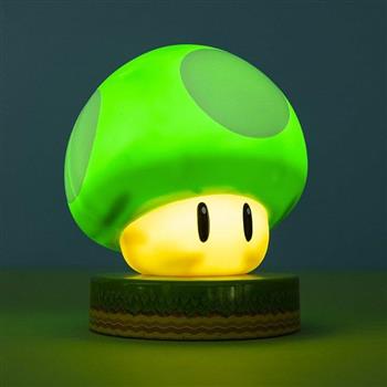【Paladone UK】任天堂超級瑪利歐 綠色蘑菇造型燈 小夜燈 ICON系列【金石堂、博客來熱銷】