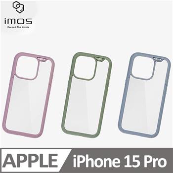 imos case iPhone 15 Pro 美國軍規認證雙料防震保護殼 彩框