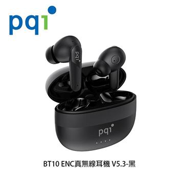 PQI 勁永 BT10 ENC真無線耳機 V5.3 - 黑色【金石堂、博客來熱銷】