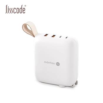 【Lisscode】Mantou Pro 100W氮化鎵PD充電器 | 2C+2A 小饅頭 四孔充電器 LA-100-WH 雲朵白