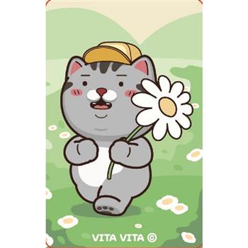 塔仔不正經SuperCard悠遊卡-花花(透明卡)【受託代銷】