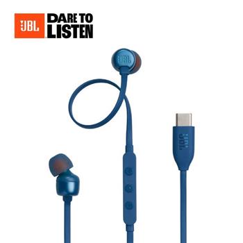 JBL Tune 310C USB-C 線控入耳式耳機-藍