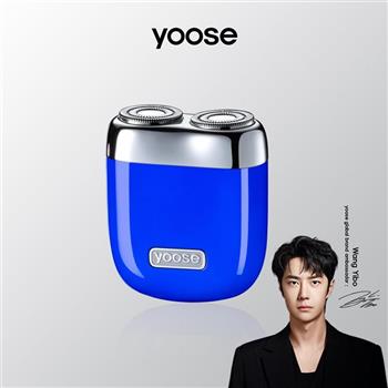 【yoose 有色】 MINI 2.0 全合金隨身電動刮鬍刀--克萊因藍含收納皮套