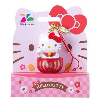 HELLO KITTY招財達摩3D造型悠遊卡 【受託代銷】