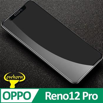 OPPO Reno12 Pro 2.5D曲面滿版 9H防爆鋼化玻璃保護貼 黑色