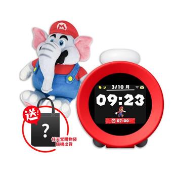 任天堂 音響鬧鐘 Alarmo 阿勒莫+大象瑪利歐娃娃（送隨機購物袋）