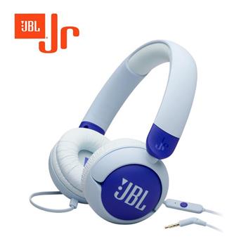 【JBL】Junior 320 兒童有線耳罩耳機(藍)