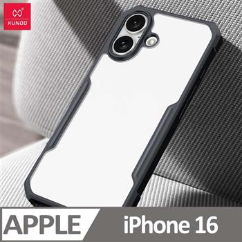 XUNDD 甲蟲系列 iPhone 16 防摔保護軟殼 炫酷黑