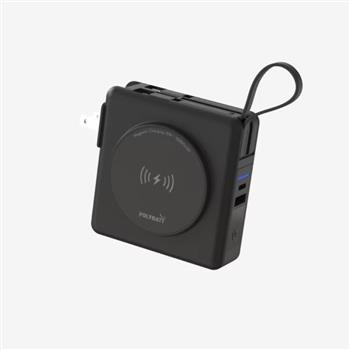 POLYBATT 10000mAh 22W多合一快充行動電源(磁吸無線充電/自帶線)