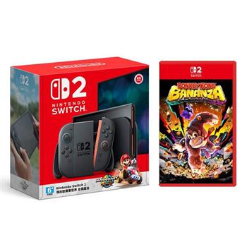 任天堂 Switch 2 瑪利歐賽車世界 主機組 + NS2 咚奇剛 蕉力全開 中文版