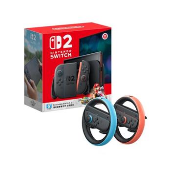 任天堂 Switch 2 瑪利歐賽車世界 主機組 + Joy-con 2 方向盤(台灣公司貨)
