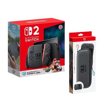 任天堂 Switch 2 瑪利歐賽車世界 主機組 + 原廠主機收納包(台灣公司貨)