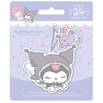 美樂蒂&酷洛米快樂時光Supercard造型悠遊卡-Kuromi【受託代銷】