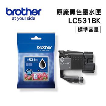 Brother LC531BK 原廠黑色墨水匣(適用:DCP-J1360DW/J1260W/J1310DW)
