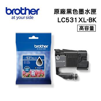 Brother LC531XLBK 原廠高容量黑色墨水匣(適用:DCP-J1360DW/J1260W/J1310DW)