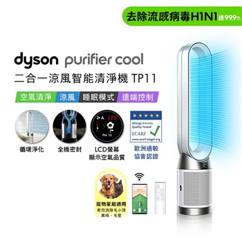 【贈二合一濾網】Dyson戴森 Purifier Cool 二合一涼風智能空氣清淨機 TP11