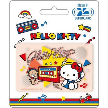 三麗鷗街頭音樂SUPERCARD悠遊卡-HELLO KITTY(透明)【受託代銷】