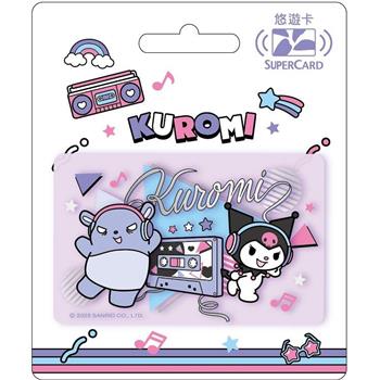 三麗鷗街頭音樂SUPERCARD悠遊卡-酷洛米(透明) 【受託代銷】