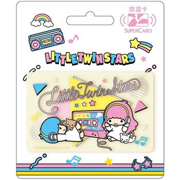 三麗鷗街頭音樂SUPERCARD悠遊卡-雙星仙子(透明)  【受託代銷】