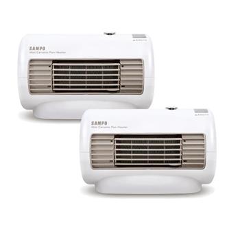 2台優惠【聲寶SAPMPO】迷你陶瓷式電暖器 HX-FD06P