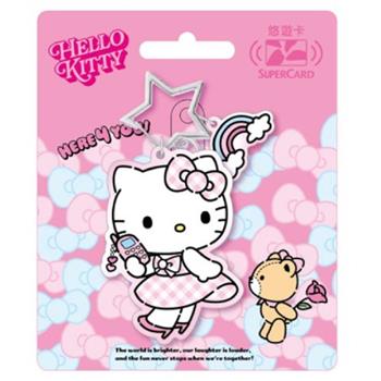 Hello Kitty Pop style Supercard造型悠遊卡-優雅風【受託代銷】