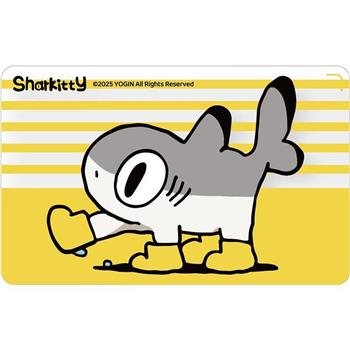 鯊貓SUPERCARD悠遊卡-可愛鯊貓  (透明)【受託代銷】