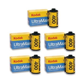 【Kodak 柯達】Kodak柯達底片 ULTRAMAX 400 36張 135底片 彩色負片 400度彩色軟片 GC400-(五入組)